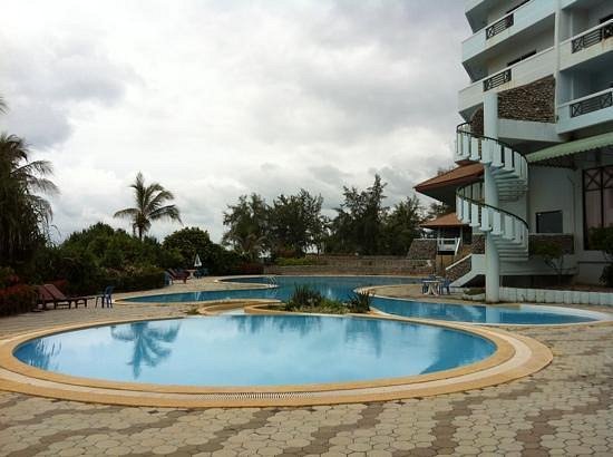 The poolside